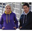 Just Hoods AWJH003 unisex pulóver kontrasztos kapucnival