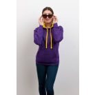 Just Hoods AWJH003 unisex pulóver kontrasztos kapucnival