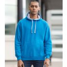 Just Hoods AWJH003 unisex pulóver kontrasztos kapucnival