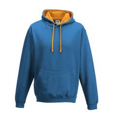 Just Hoods AWJH003 unisex pulóver kontrasztos kapucnival 
