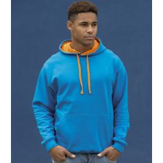 Just Hoods AWJH003 unisex pulóver kontrasztos kapucnival