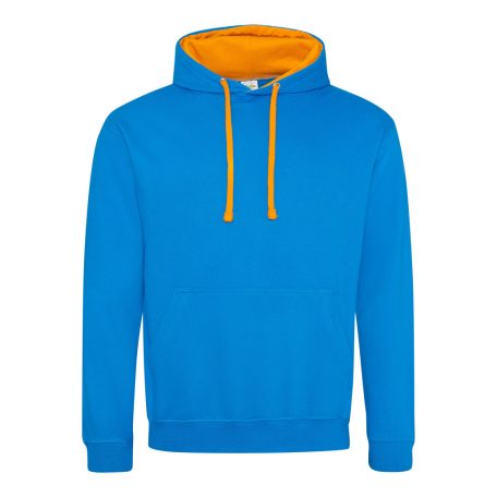 Just Hoods AWJH003 unisex pulóver kontrasztos kapucnival