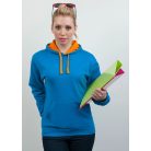 Just Hoods AWJH003 unisex pulóver kontrasztos kapucnival