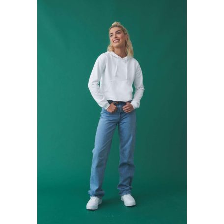 Just Hoods JH016 női rövid pulcsi kenguruzsebbel