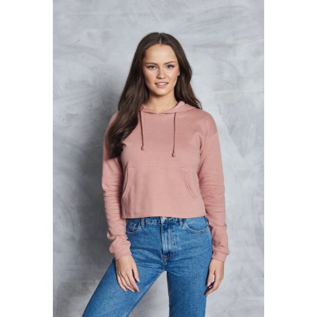 Just Hoods JH016 női rövid pulcsi kenguruzsebbel