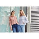 Just Hoods JH016 női rövid pulcsi kenguruzsebbel