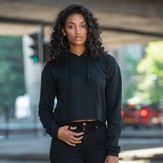 Just Hoods JH016 női rövid pulcsi kenguruzsebbel