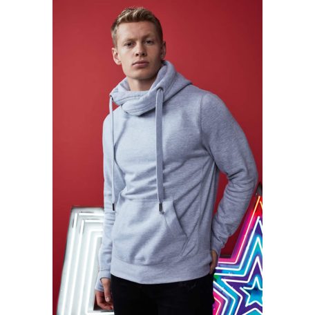 Just Hoods JH021 unisex pulóver keresztpántos nyakkal