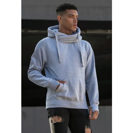 Just Hoods JH021 unisex pulóver keresztpántos nyakkal