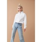 Just Hoods JH037 női divat pulcsi, álló nyakkal, cipzáras