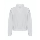 Just Hoods JH037 női divat pulcsi, álló nyakkal, cipzáras