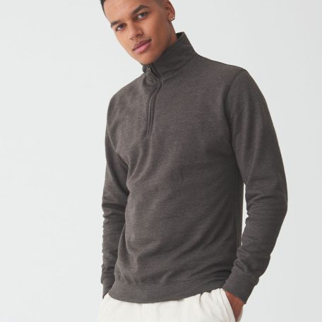 Just Hoods JH046 SOPHOMORE nyak cipzáras divat pulcsi