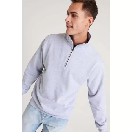 Just Hoods AWJH046 unisex nyakcipzáras pulóver