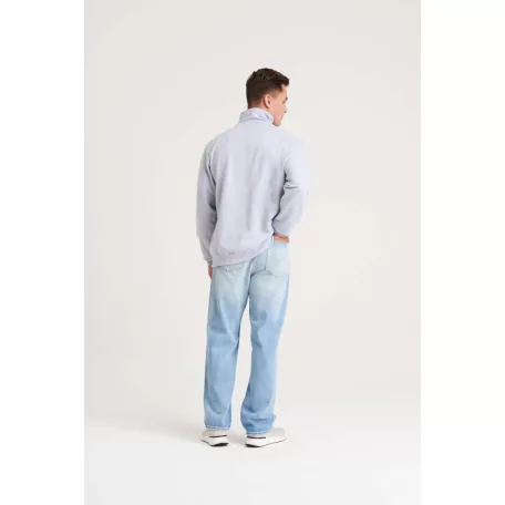 Just Hoods AWJH046 unisex nyakcipzáras pulóver