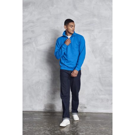 Just Hoods JH046 SOPHOMORE nyak cipzáras divat pulcsi