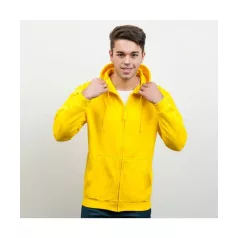 Just Hoods JH050 férfi cipzáras pulóver