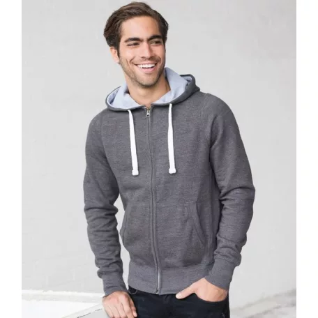 Just Hoods AWJH052 unisex cipzáras pulóver kapucnival