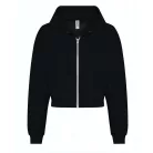 Just Hoods AWJH065 NŐI FASHION RÖVID FAZONÚ CIPZÁRAS KAPUCNIS PULÓVER XXS