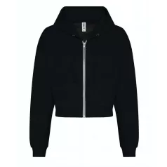   Just Hoods AWJH065 NŐI FASHION RÖVID FAZONÚ CIPZÁRAS KAPUCNIS PULÓVER XXS