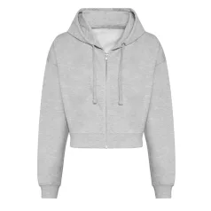   Just Hoods AWJH065 NŐI FASHION RÖVID FAZONÚ CIPZÁRAS KAPUCNIS PULÓVER XXS