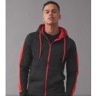 Just Hoods AWJH066 unisex cipzáras pulóver