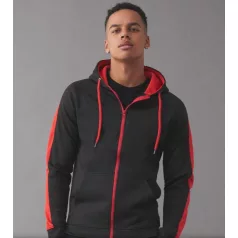 Just Hoods AWJH066 unisex cipzáras pulóver