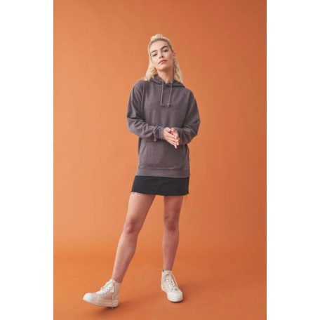 Just Hoods JH090 mosott hatású pulóver, kapucnival