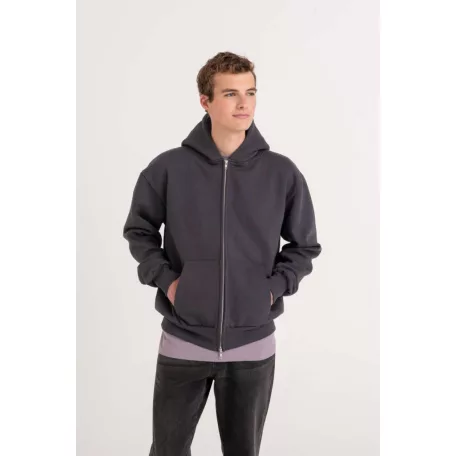 Just Hoods AWJH125 ovesize unisex cipzáras pulóver