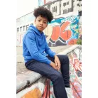 AWJH201J gyerek kapucnis pulóver újrahasznosított pamutból