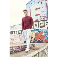   AWJH230 uniszex kereknyakú pulóver újrahasznosított pamutból