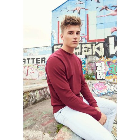 AWJH230 uniszex kereknyakú pulóver újrahasznosított pamutból