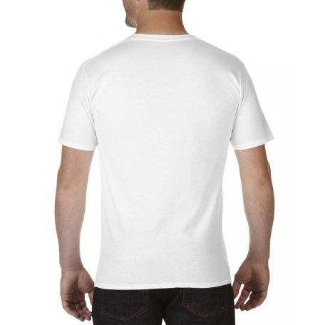 Gildan GI41V00 prémium v-nyakú póló, fehér, M-es méret, outlet!