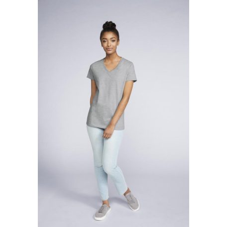 Gildan GIL4100V prémium V-nyakú női póló