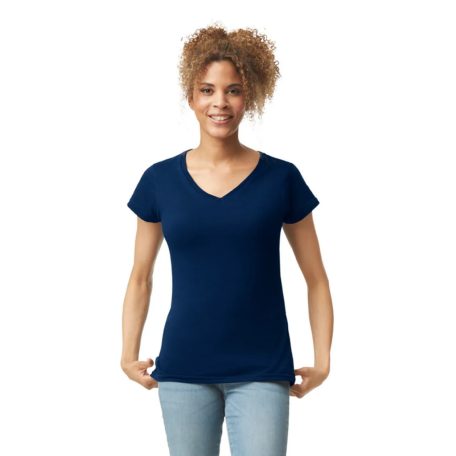 Gildan GIL64V00-EX SOFTSTYLE® női V-nyakú póló - régi méretezéssel, outlet termék