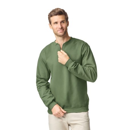 Gildan GISF008 SOFTSTYLE™ MIDWEIGHT FELNŐTT 1/4 CIPZÁRAS PULÓVER M