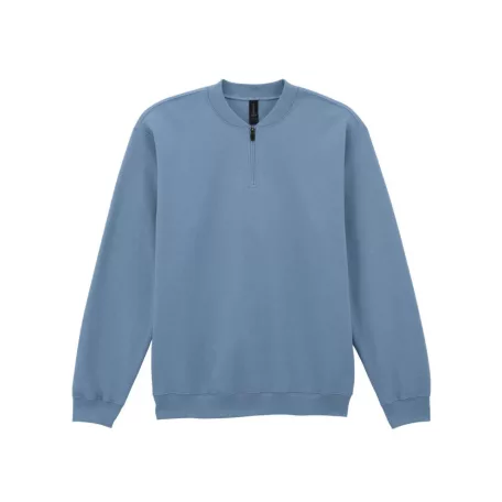 Gildan GISF008 SOFTSTYLE MIDWEIGHT FELNŐTT POLÁR 1/4 CIPZÁROS PULÓVER 3XL
