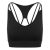Just Cool JC019 GIRLIE CROSS BACK CROP TOP XL