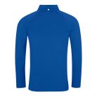 Just Cool JC031 férfi hosszúujjú, félcipzáras technikai póló fényvisszaverő kidolgozással