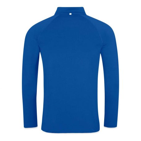 Just Cool JC031 férfi hosszúujjú, félcipzáras technikai póló fényvisszaverő kidolgozással