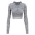 Just Cool JC039 WOMEN'S LONG SLEEVE CROP T XL