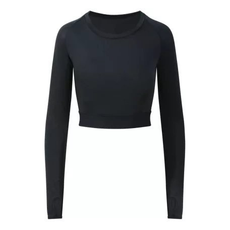 Just Cool JC039 WOMEN'S LONG SLEEVE CROP T S