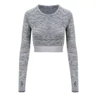 Just Cool JC039 WOMEN'S LONG SLEEVE CROP T S