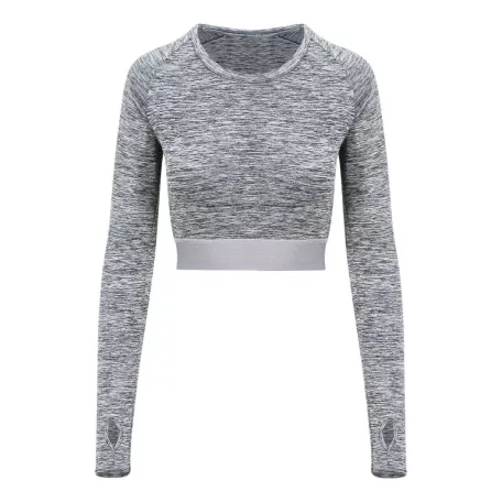 Just Cool JC039 WOMEN'S LONG SLEEVE CROP T S