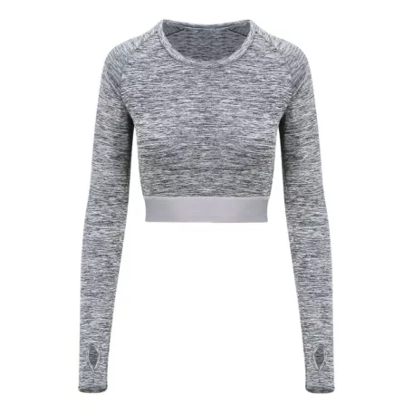 Just Cool JC039 WOMEN'S LONG SLEEVE CROP T XL