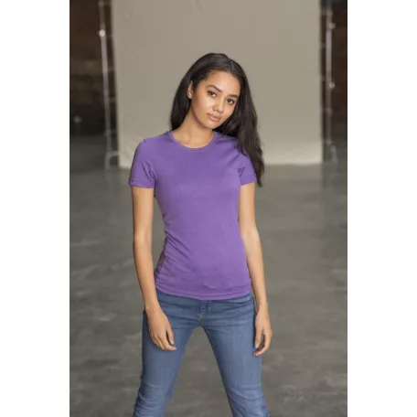 Just TS JT001F Tri-blend női kereknyakú póló