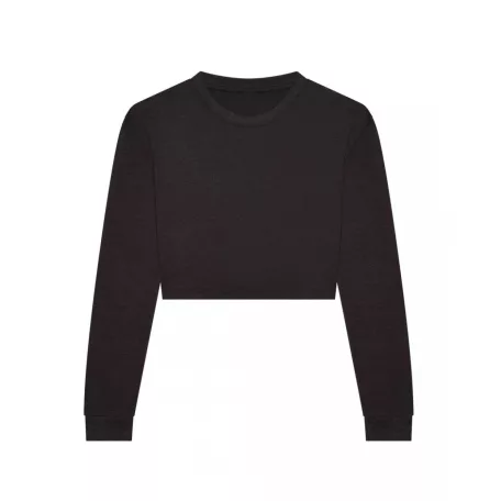 Just Ts JT016 WOMEN'S L/S CROPPED T XS