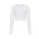Just Ts JT016 WOMEN'S L/S CROPPED T XS