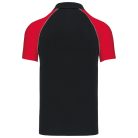 Kariban Baseball rövid ujjú galléros póló