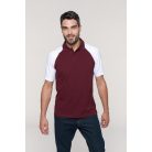 Kariban Baseball rövid ujjú galléros póló