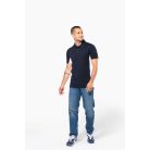 Kariban FLAG rövid ujjú galléros póló kontrasztos oldalrésszel